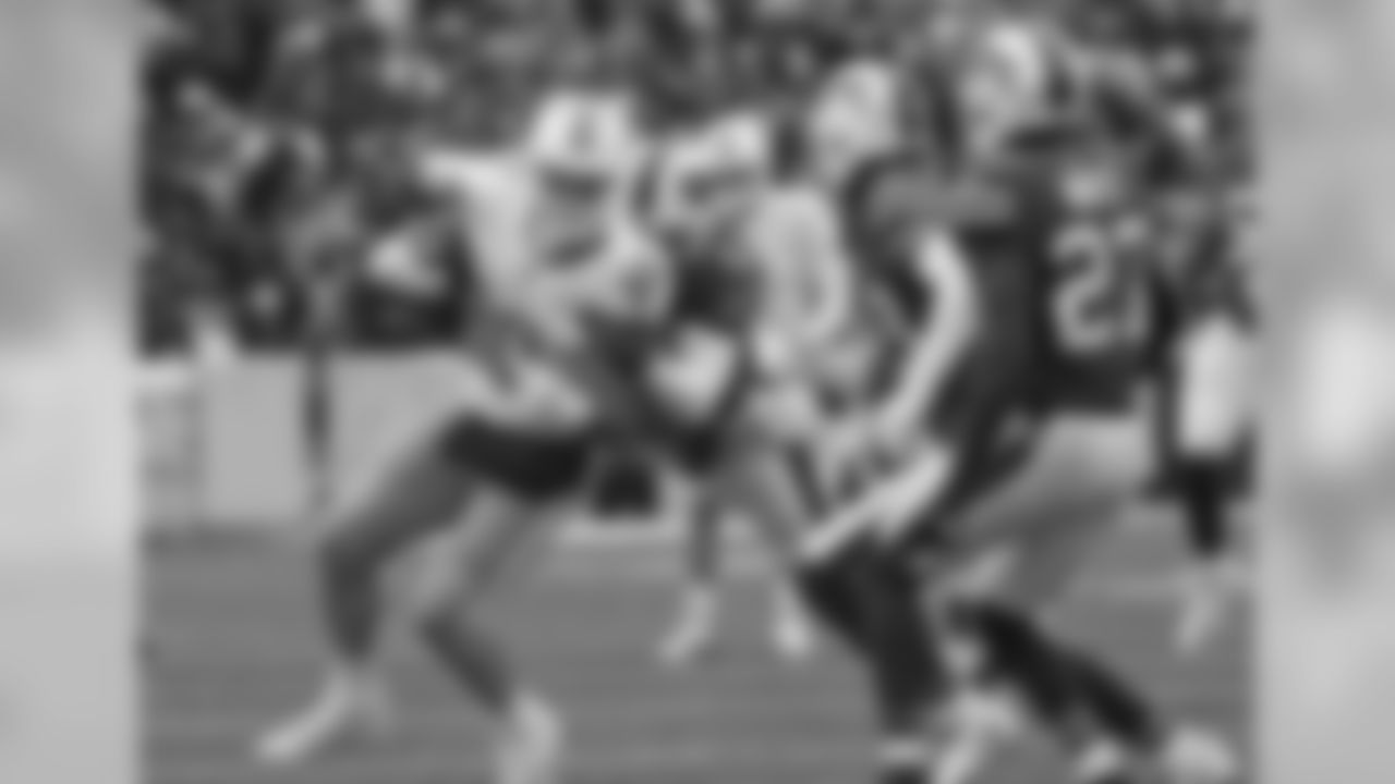 Lorenzo Alexander #57, LB; Micah Hyde #23, S; and Tre'Davious White #27, CB