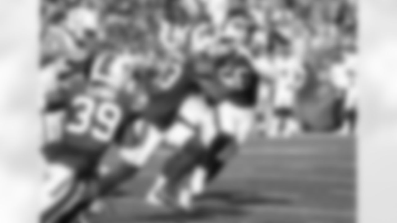 Terrel Bernard (43) fumble return for touchdown. Buffalo Bills vs Indianapolis Colts, Preseason Week 1, August 13, 2022 at Highmark Stadium. Photo by Bill Wippert