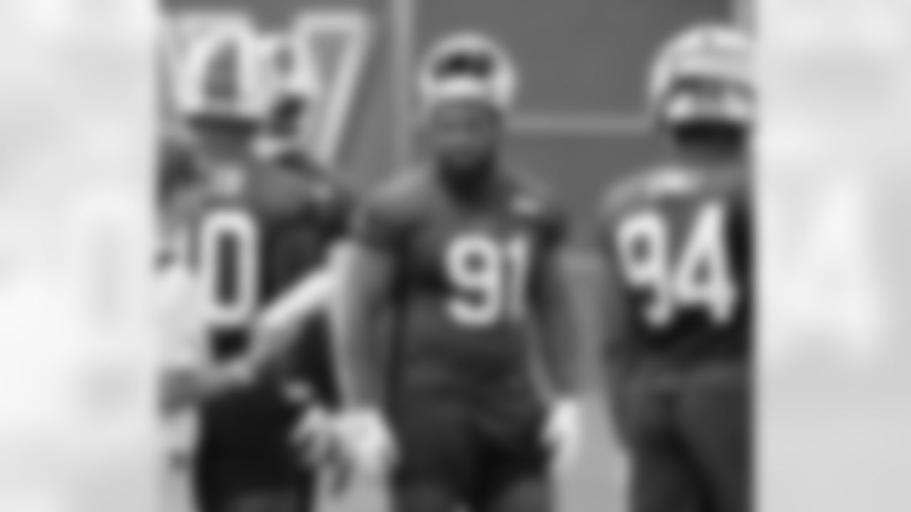Ed Oliver (91). Buffalo Bills Training Camp, August 29, 2022 at One Bills Drive. Photo by Bill Wippert