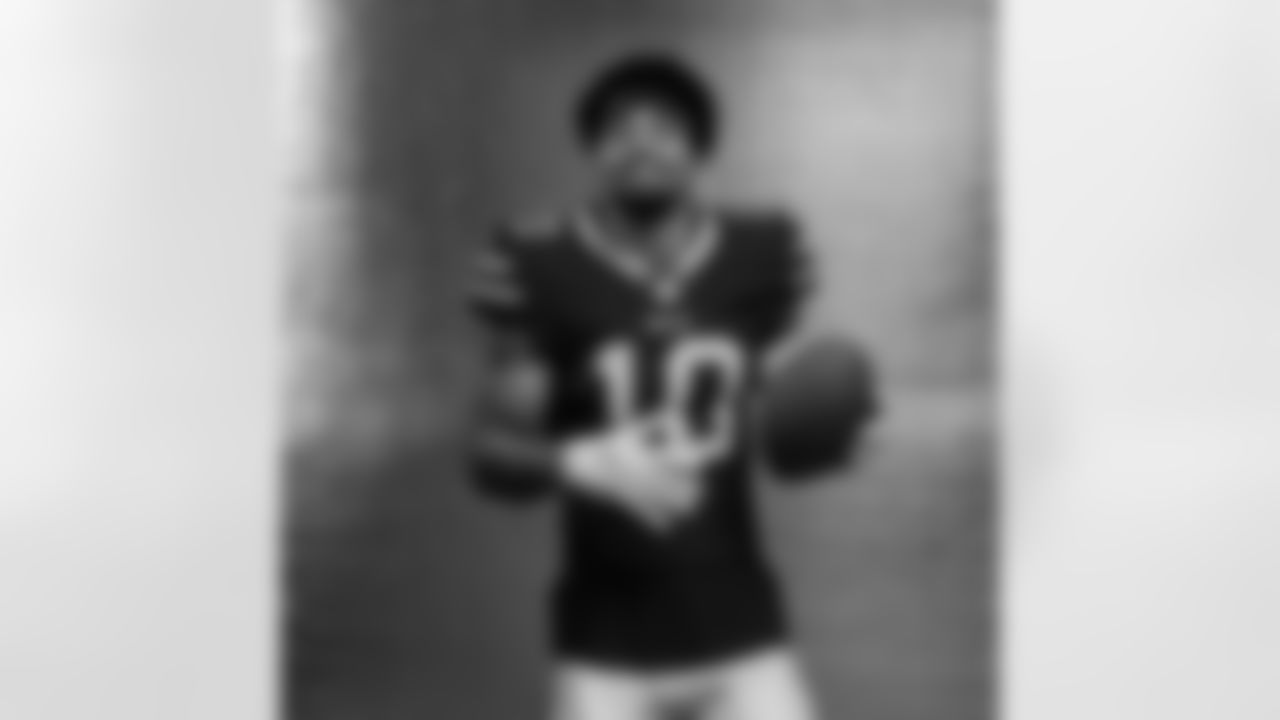 Khalil Shakir (10) at Buffalo Bills Media Day, May 12, 2022. Photo by Ben Green