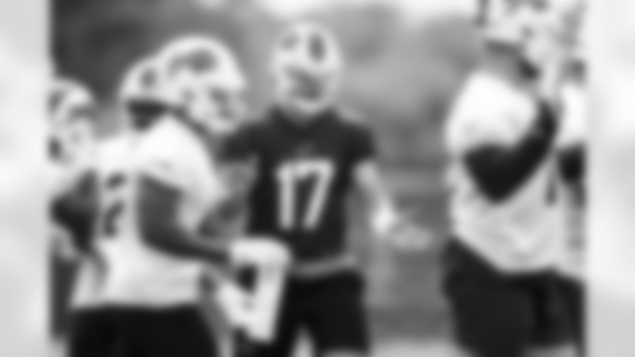 Josh Allen (17). Week Three of Buffalo Bills OTA's on June 6, 2022. Photo by Ben Green
