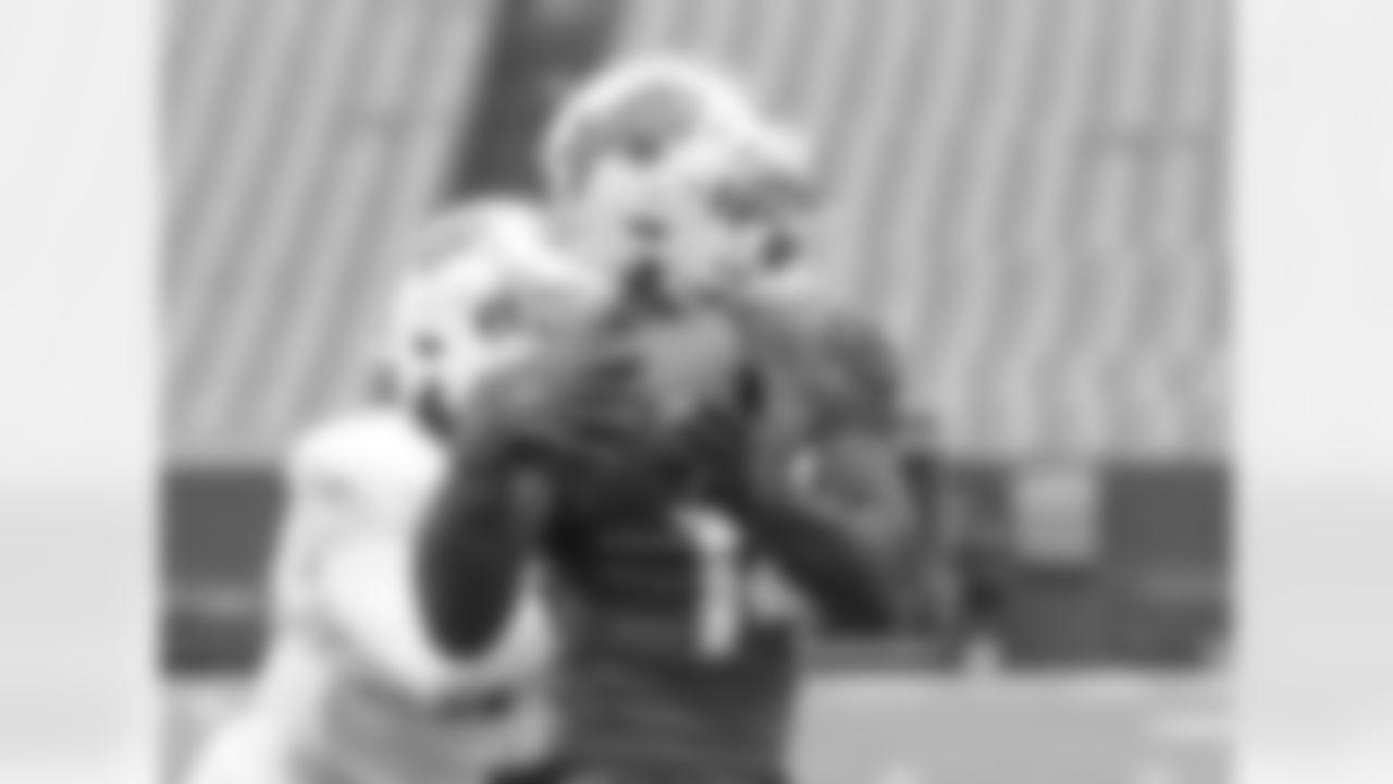 Stefon Diggs (14). Buffalo Bills Week 17 practice, December 30, 2021. Photo by Bill Wippert