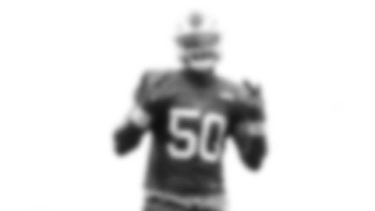 Greg Rousseau (50). Buffalo Bills Training Camp at One Bills Drive, August 22, 2022. Photo by Ben Green