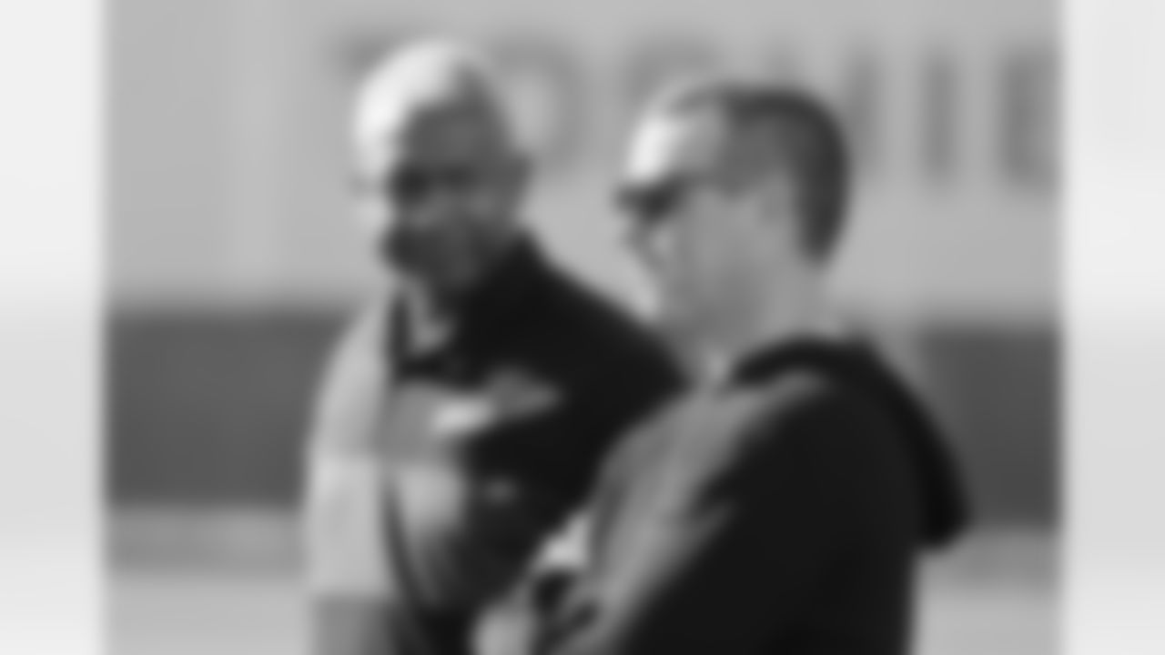 Malik Boyd, Brandon Beane. Buffalo Bills Week 9 practice, November 2, 2022 at One Bills Drive.