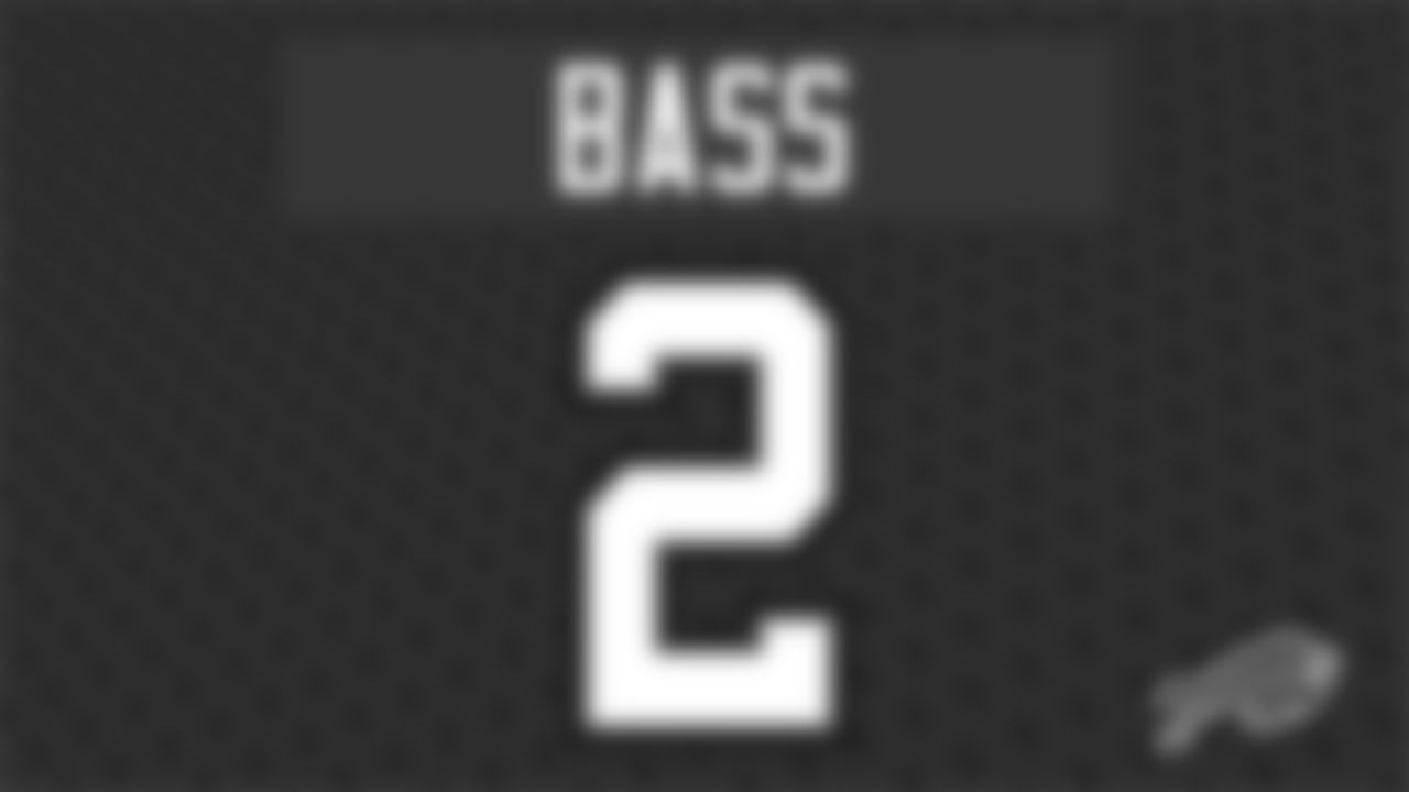 Tyler Bass will wear number 2 with the Bills after being selected in the sixth round!