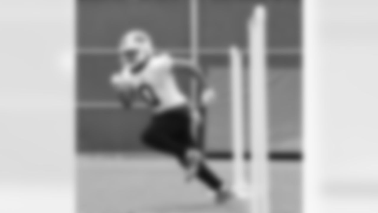 Nyheim Hines (0). Buffalo Bills Organized Team Activity, May 23, 2023 at One Bills Drive.