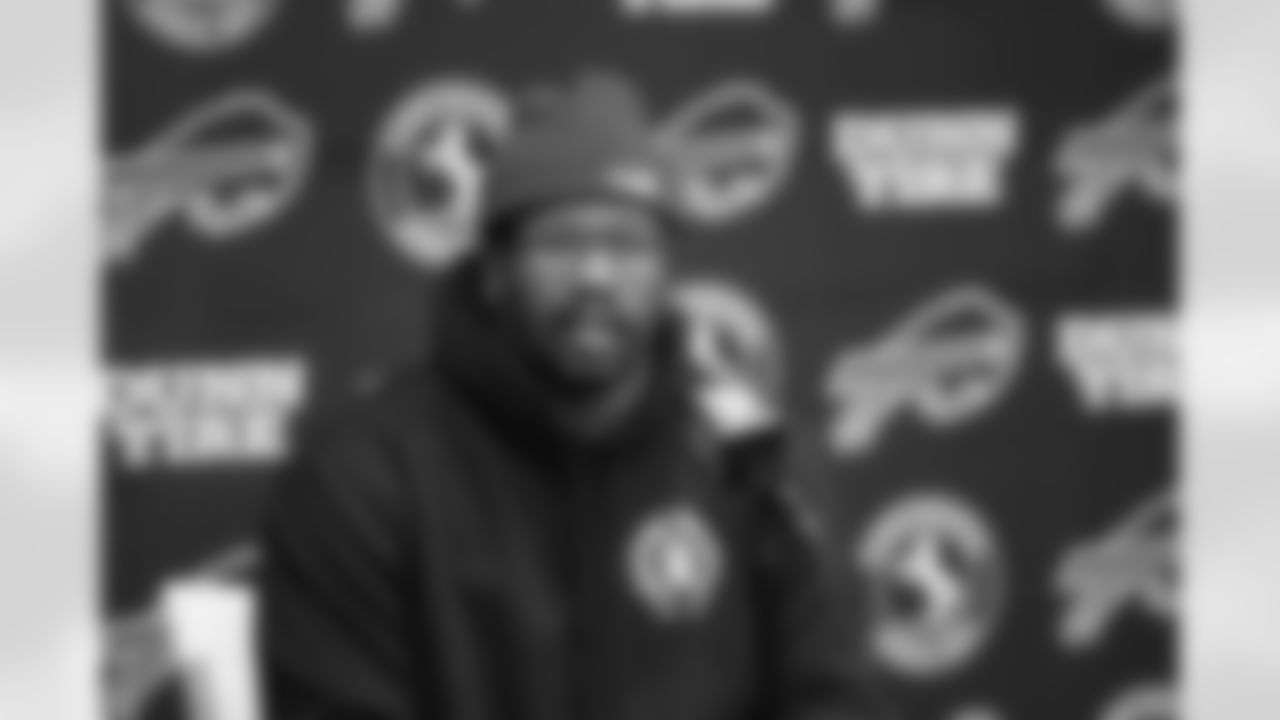 Von Miller at Buffalo Bills media availabilities, January 23, 2023 at One Bills Drive.