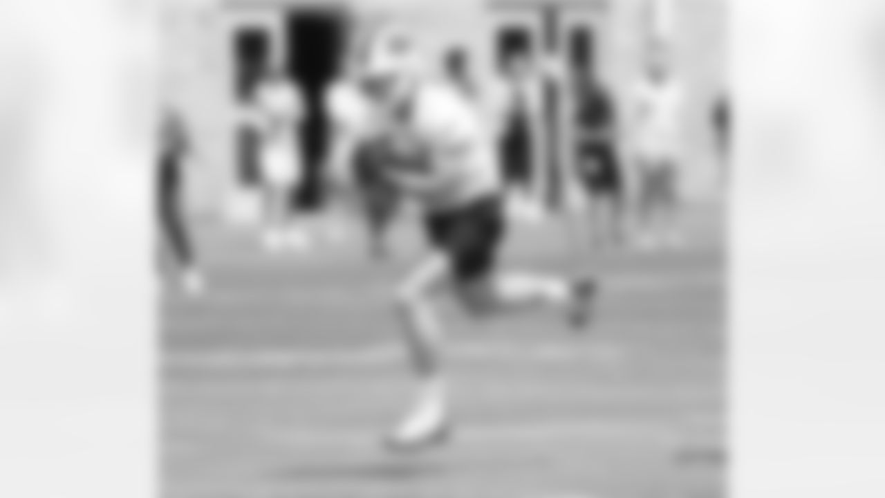 Dalton Kincaid (86) at Buffalo Bills Rookie Camp, May 12, 2023 at One Bills Drive.