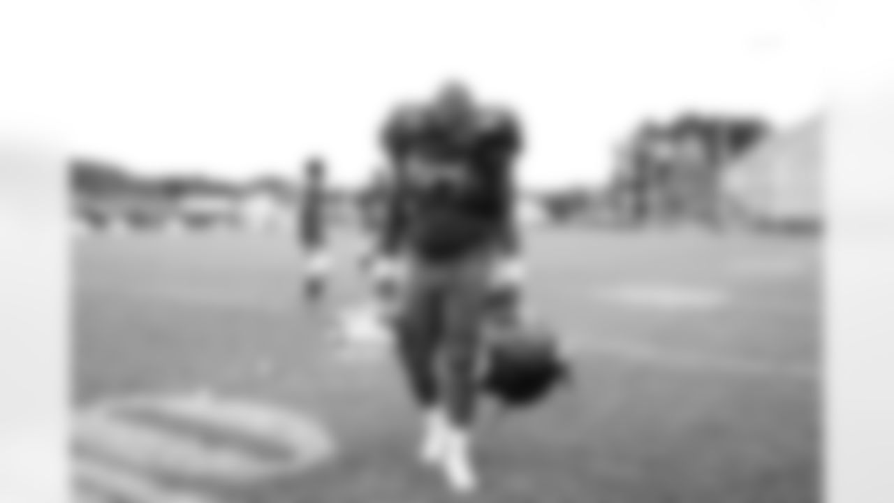 C.J. Brewer (98). Day Six of Buffalo Bills Training Camp at St. John Fisher July 30, 2022. Photo by Ben Green