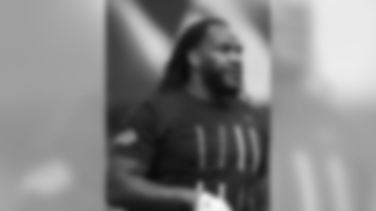 Ty Nsekhe - Buffalo Bills take part in voluntary offseason workouts at One Bills Drive.
April 15, 2019.
Photo by Bill Wippert