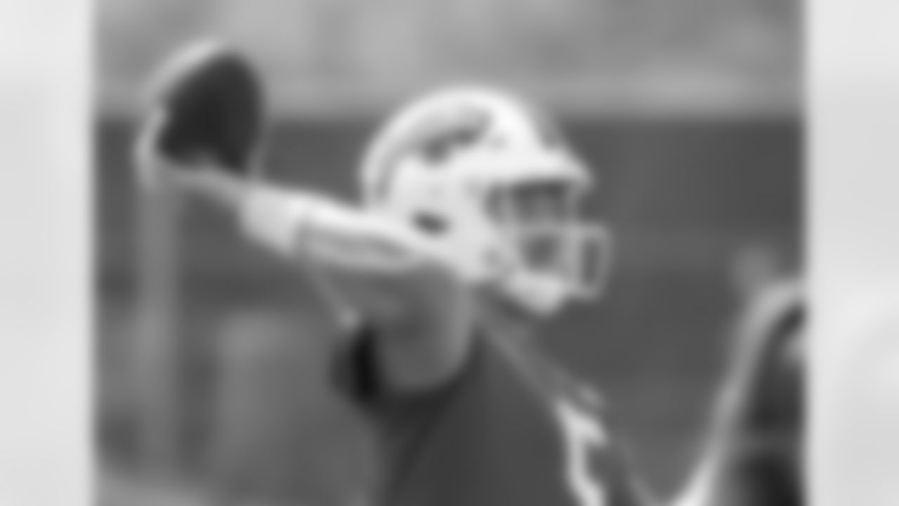 Matt Barkley (5). Buffalo Bills Organized Team Activity, May 30, 2023 at One Bills Drive.
