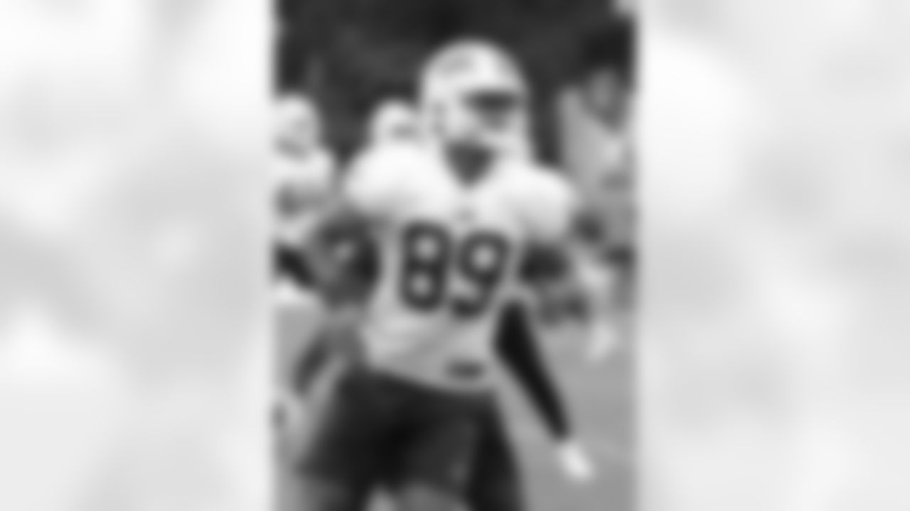 Bryan Thompson (89). Buffalo Bills Training Camp at St. John Fisher University, August 10, 2023.