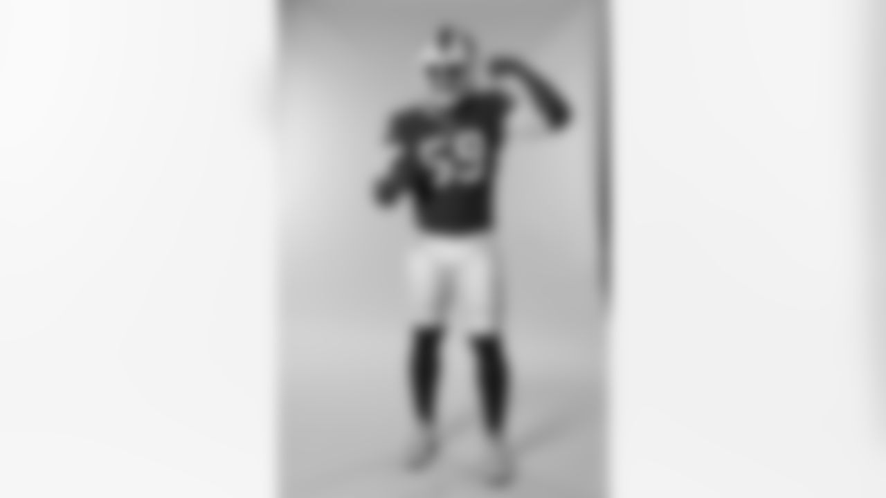 Kingsley Jonathan (59) at Buffalo Bills Media Day, June 12, 2023.