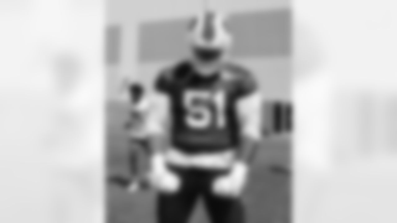 Eli Ankou (51). Buffalo Bills Organized Team Activity, May 30, 2023 at One Bills Drive.