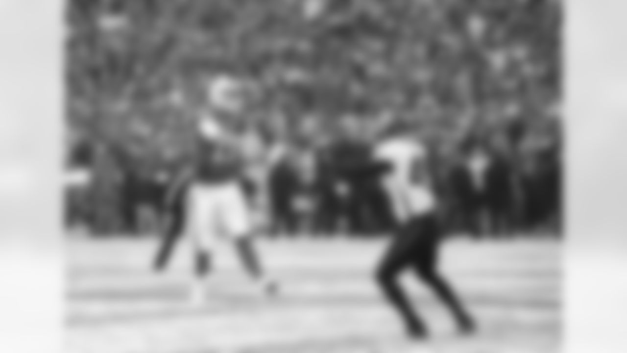 Josh Allen (17) Buffalo Bills vs Atlanta Falcons at Highmark Stadium, January 2, 2022. Photo by Bill Wippert