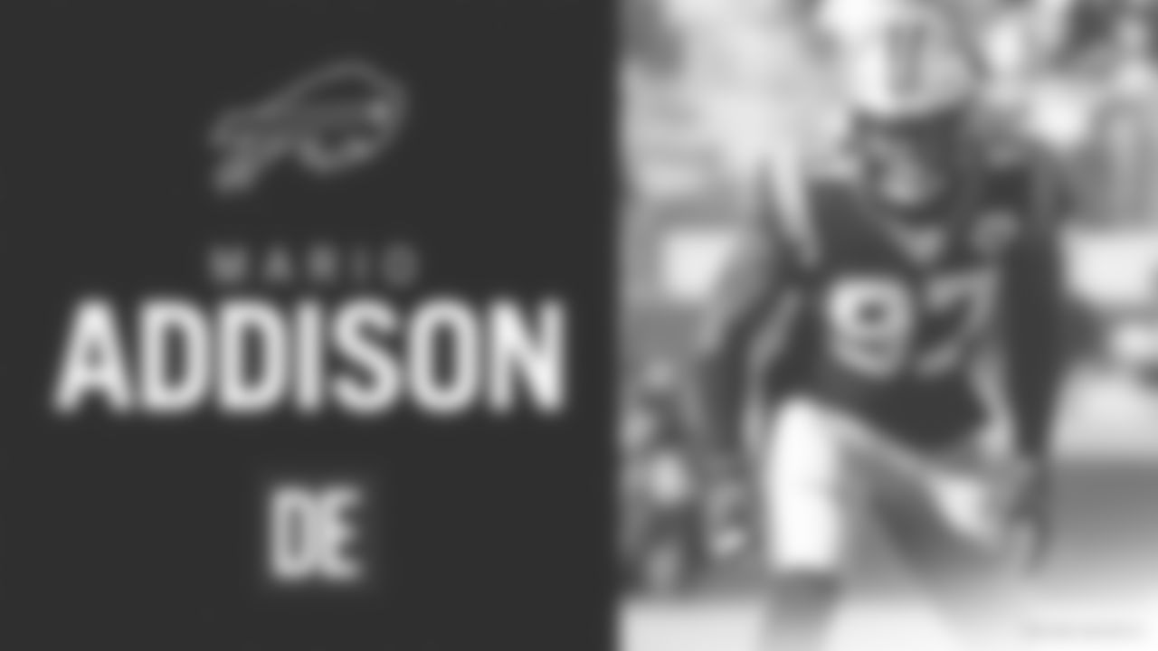 Media reports indicate that Buffalo has agreed to terms on a three-year contract with DE Mario Addison.
Addison, 32, joins the Bills from Carolina. The 6'3", 260 pound DE joined the NFL in 2011 and has been with the Panthers since 2013.