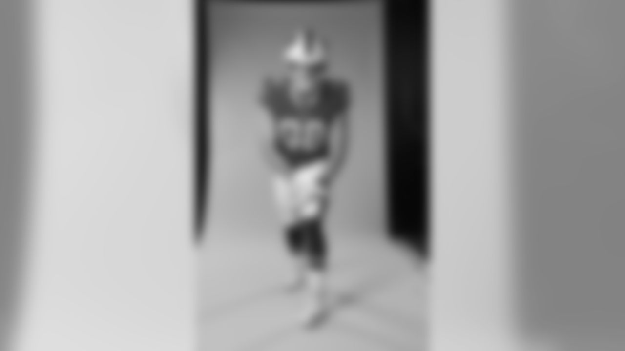 Dawson Knox. Buffalo Bills Media Day, July 28, 2020.
Photo by Bill Wippert