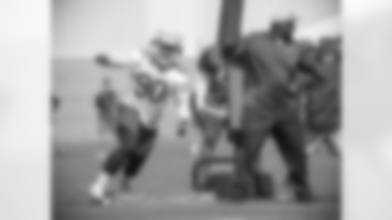 Brandin Bryant (90). Buffalo Bills Week 2 practice, September 16, 2021. Photo by Bill Wippert