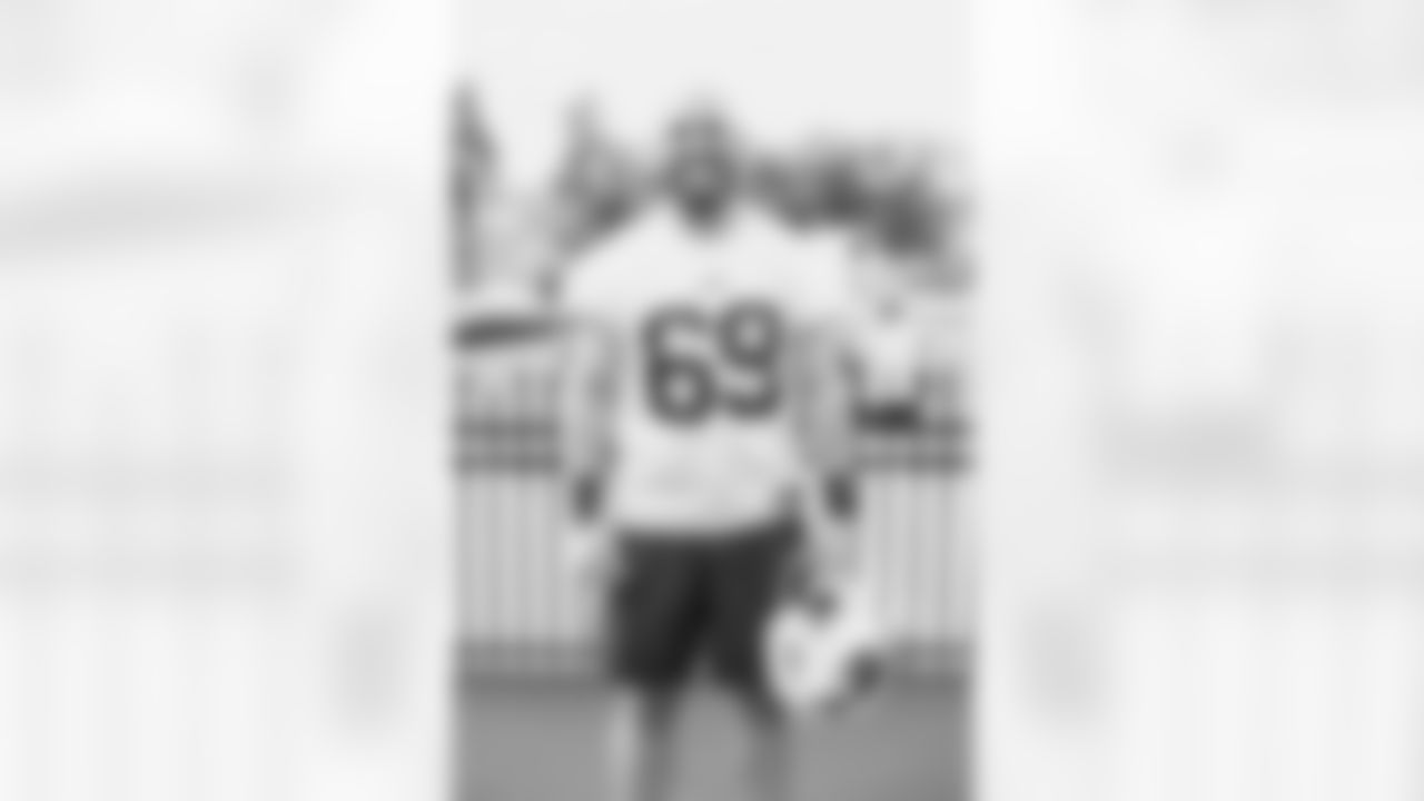 Reid Ferguson (69). Film photos from the Buffalo Bills 2022 Training Camp at St. John Fisher. Photo by Will Cornfield