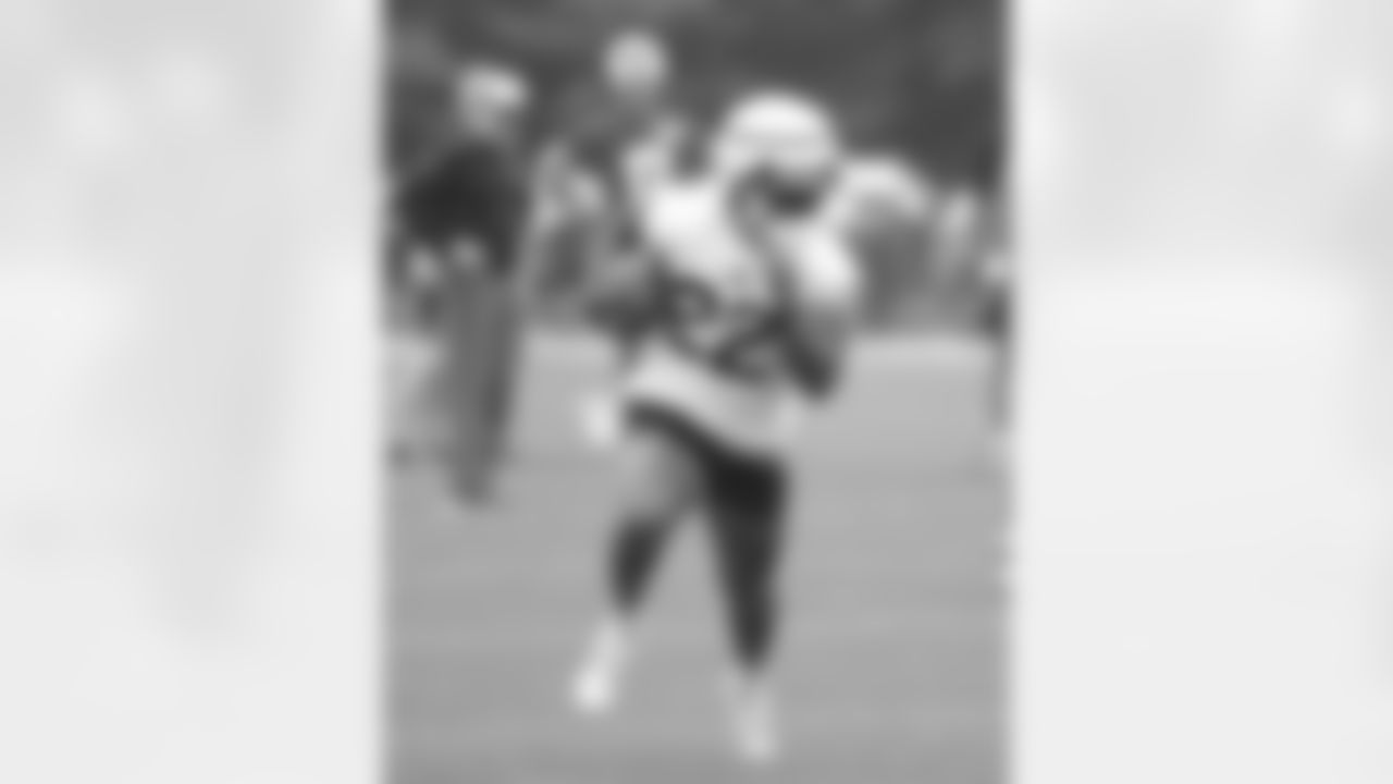 Damien Harris (22). Buffalo Bills Training Camp at St. John Fisher University, July 27, 2023.