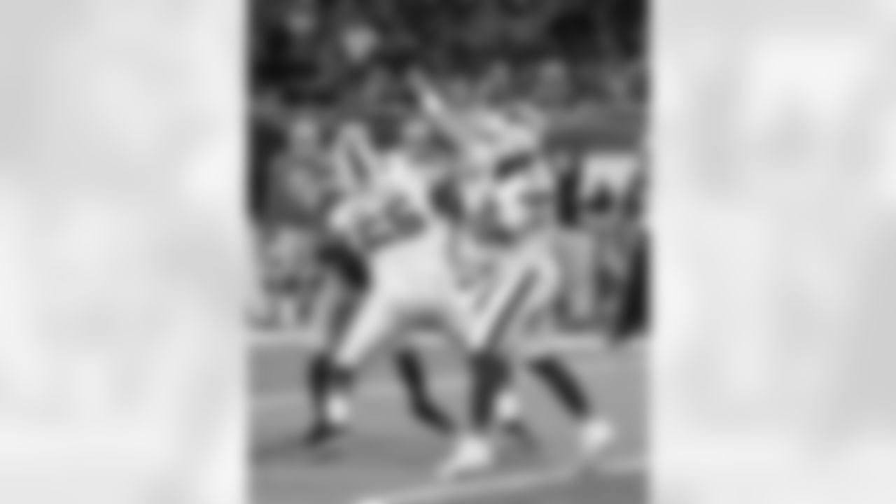 Mitchell Trubisky (10) and Ike Boettger (65) Buffalo Bills vs Detroit Lions, Preseason Week 1, August 13, 2021 at Ford Field.
Photo by Bill Wippert
