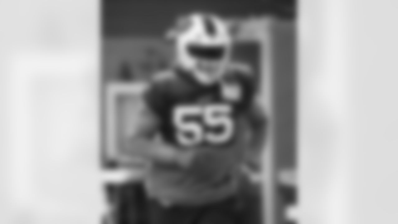 Jerry Hughes (55). Buffalo Bills Week 13 practice, December 2, 2020.
Photo by Bill Wippert