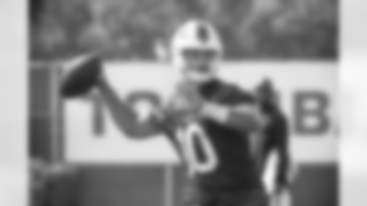 Mitchell Trubisky (10). Buffalo Bills Training Camp. July 28, 2021. Photo by Bill Wippert