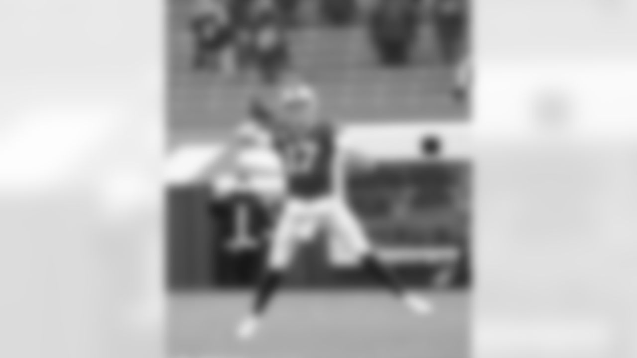 Josh Allen (17) throws. Buffalo Bills vs Indianapolis Colts, Super Wild Card Game, January 9, 2021 at Bills Stadium.
Photo by Bill Wippert