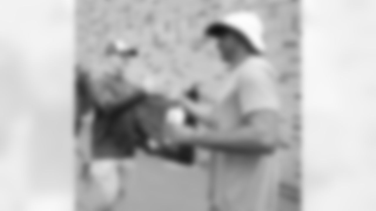 Sean McDermott with Darryl Talley.Buffalo Bills Training Camp at St. John Fisher University, August 3, 2023.