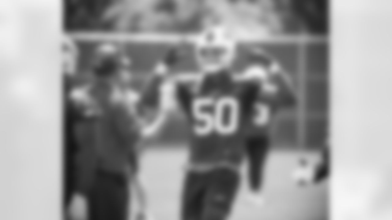 Greg Rousseau (50). Week One of Buffalo Bills OTA's, May 24, 2022. Photo by Bill Wippert