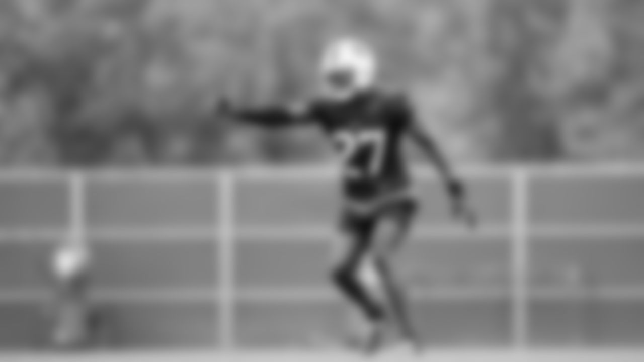 Tre'Davious White (27). Buffalo Bills Week 6 practice, October 15, 2021. Photo by Ben Green