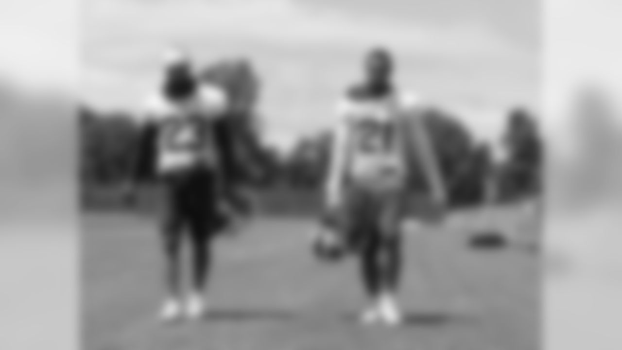 Micah Hyde, S, #23 and Jordan Poyer, S, #21