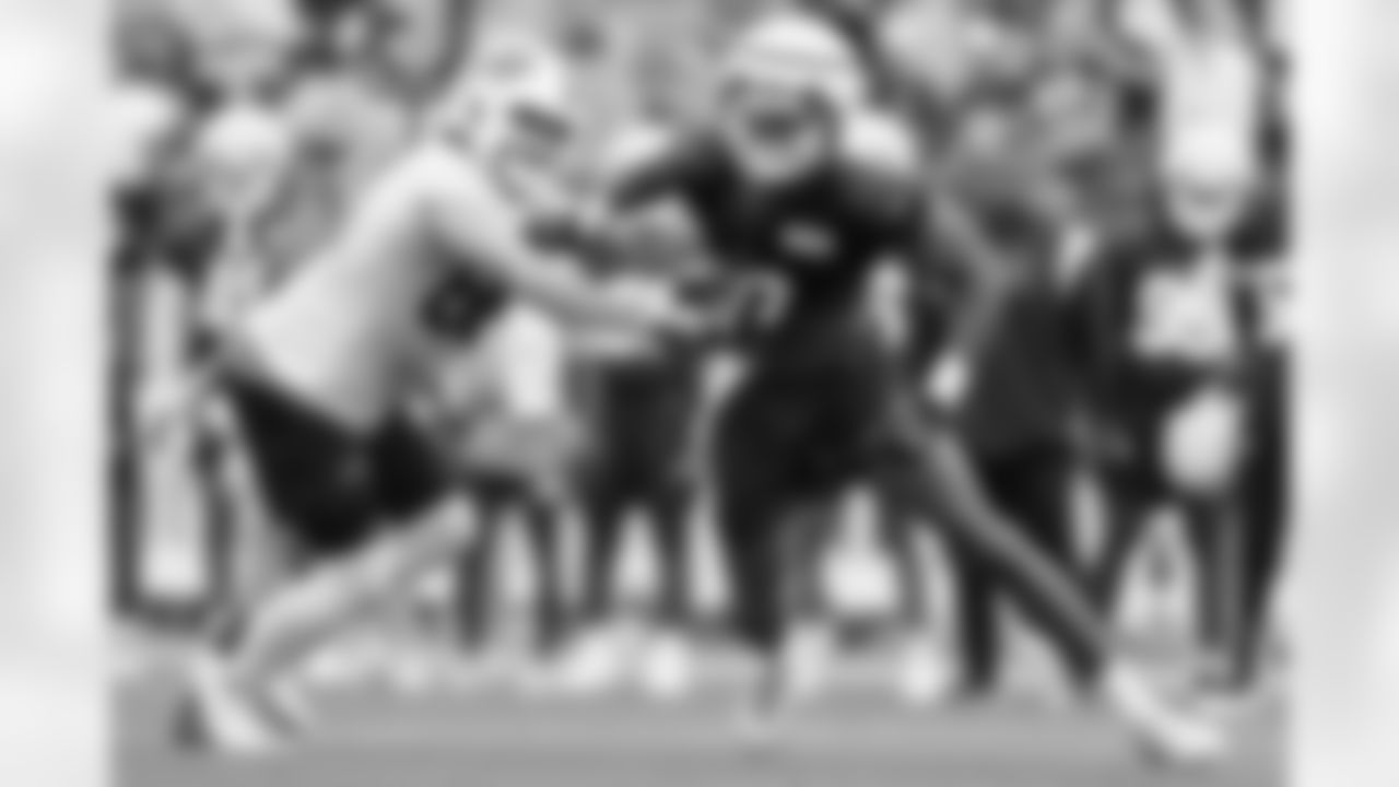 Greg Rousseau (50). Buffalo Bills Training Camp at St. John Fisher University, July 27, 2023.