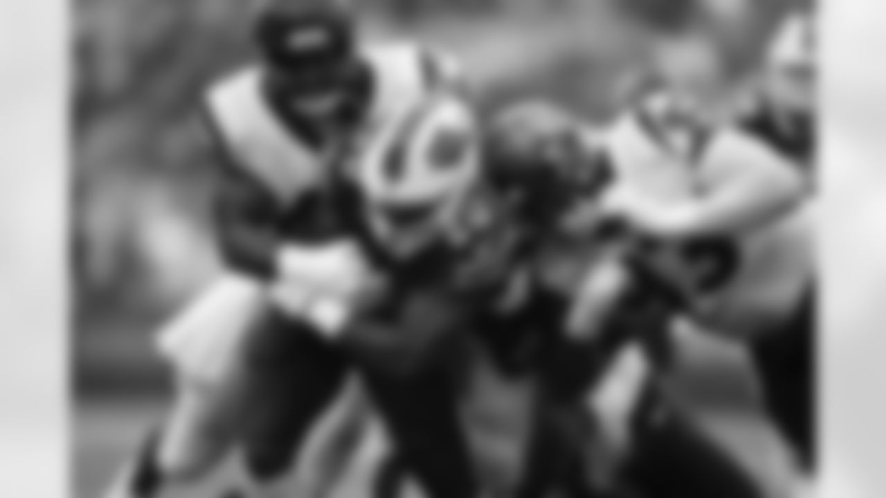 Zack Moss, RB – The bruising running back has rushed for a team-high three touchdowns after missing Week 1 against Pittsburgh. Photo by Ben Green
