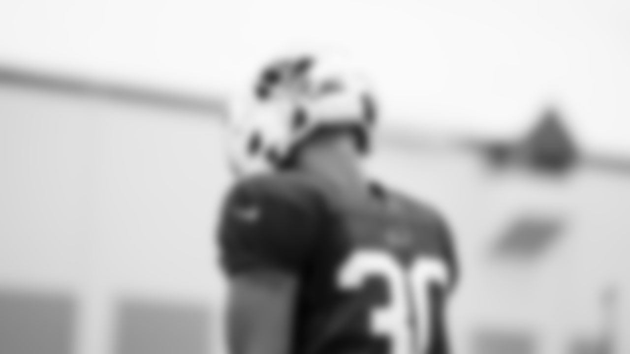 Dane Jackson (30). Buffalo Bills Week 6 practice, October 15, 2021. Photo by Ben Green
