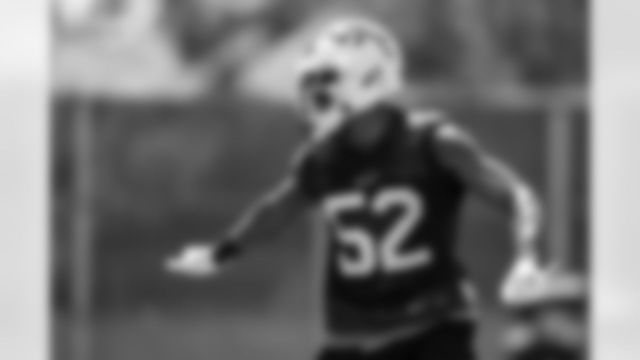 Marquel Lee (52) during Day One of Buffalo Bills Mandatory Minicamp, on June 14, 2022. Photo by Ben Green