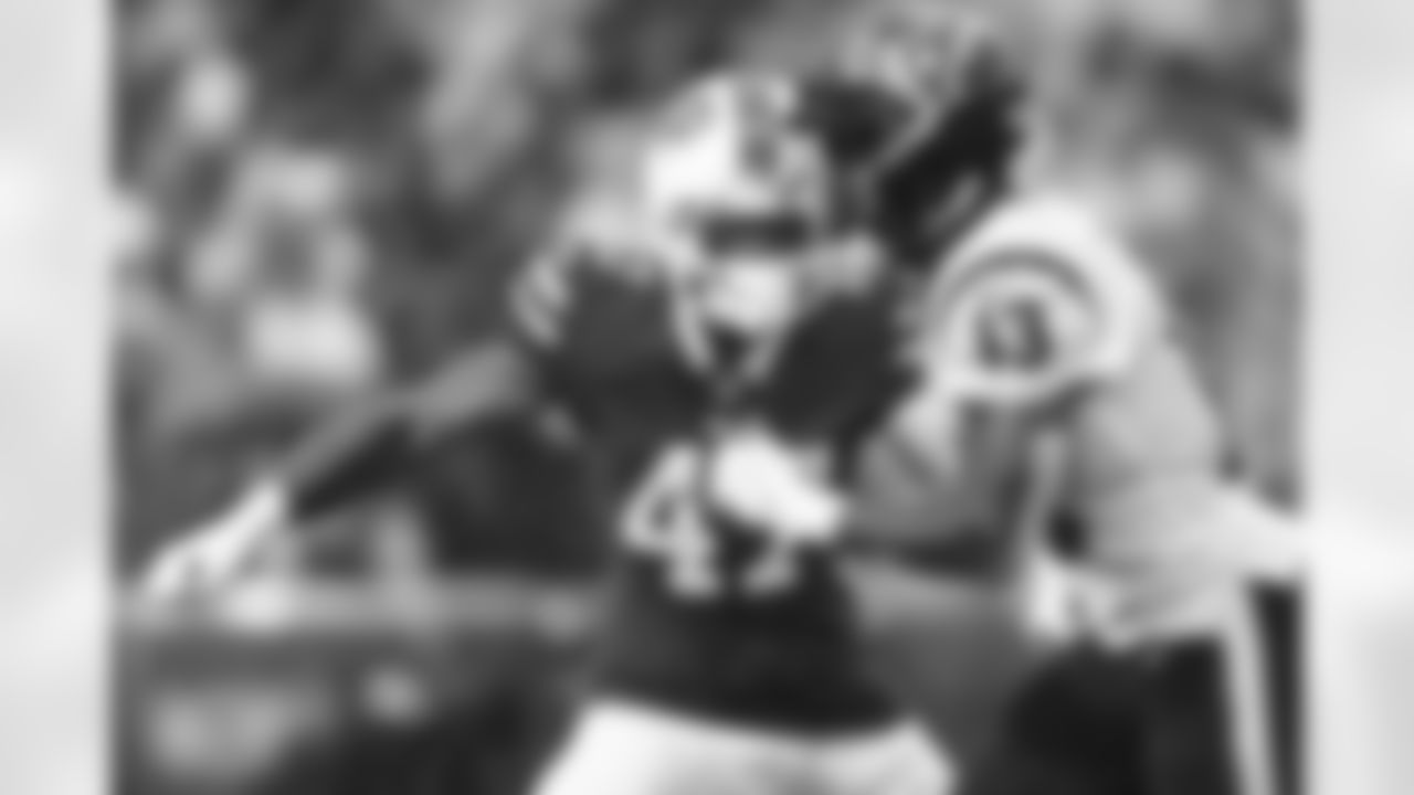 Cam Lewis, CB – Lewis was elevated to the active roster in Week 4 and posted his first career forced fumble against the Texans. Photo by Ben Green