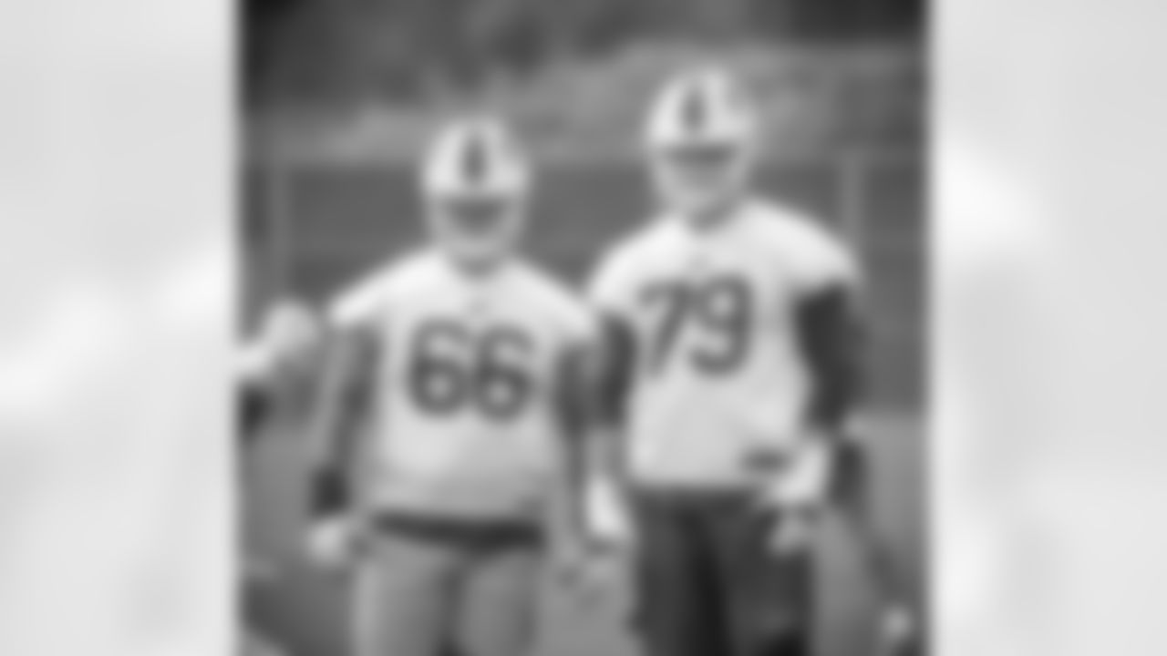Jack Anderson (66), Spencer Brown (79). Buffalo Bills Organized Team Activity. June 8, 2021. Photo by Bill Wippert