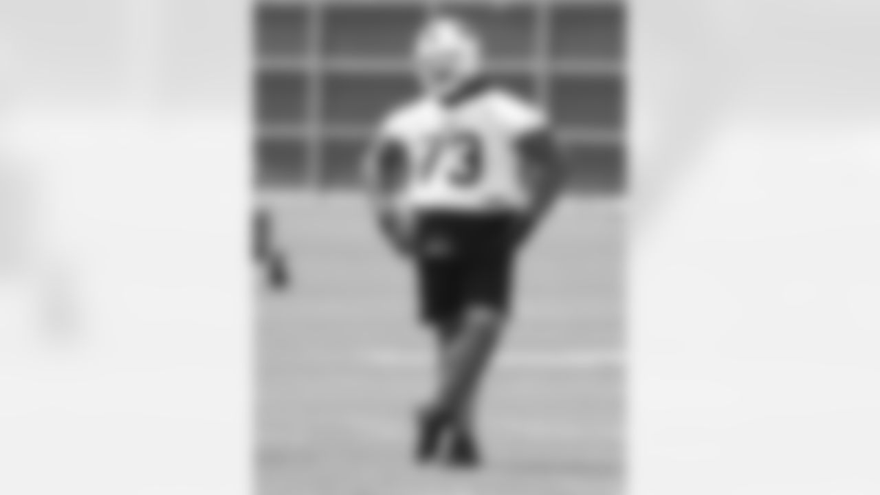 Dion Dawkins (73). Buffalo Bills Organized Team Activity, May 30, 2023 at One Bills Drive.