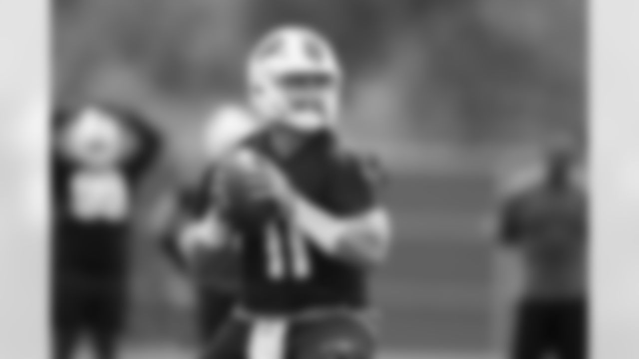Matt Barkley (11). Week Three of Buffalo Bills OTA's on June 6, 2022. Photo by Ben Green