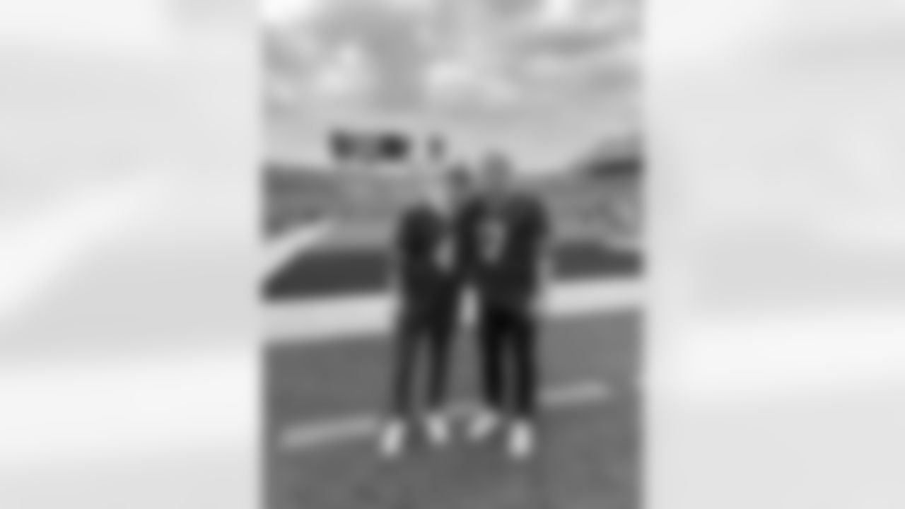 Mitch Marner and Morgan Reilly of the Toronto Maple Leafs