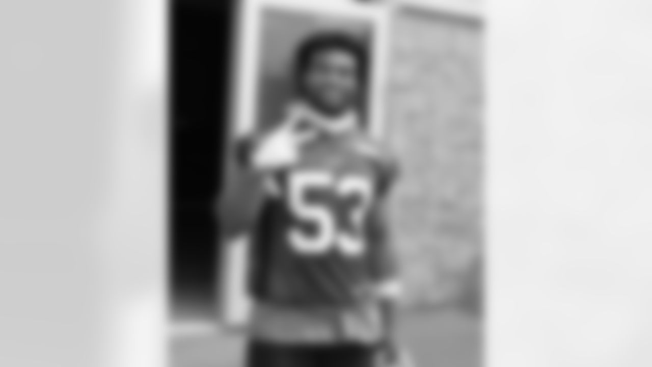 Tyrel Dodson (53). Buffalo Bills Organized Team Activity, May 23, 2023 at One Bills Drive.