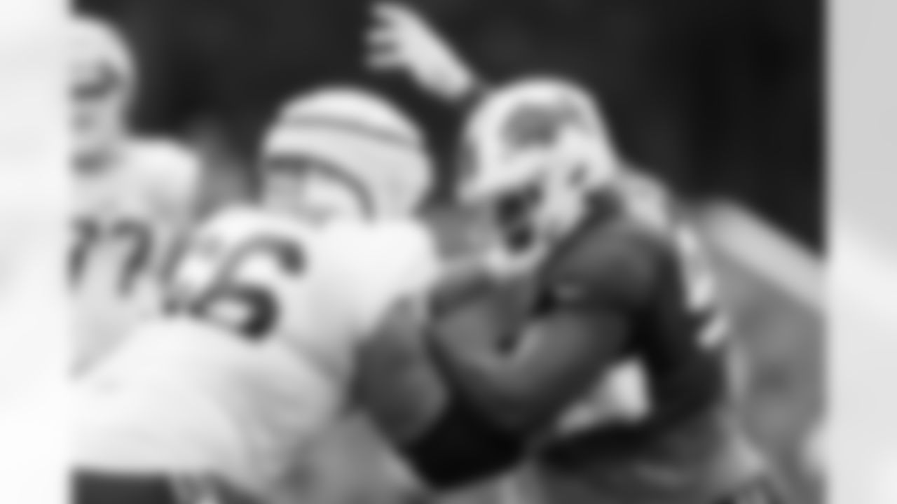 Ed Oliver (91), Connor McGovern (66). Buffalo Bills Training Camp at St. John Fisher University, July 31, 2023.