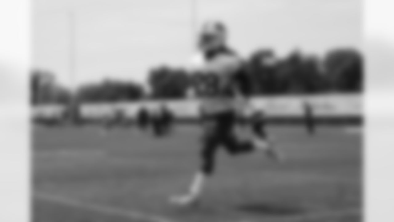 James Cook (28). Week Three of Buffalo Bills OTA's on June 6, 2022. Photo by Ben Green