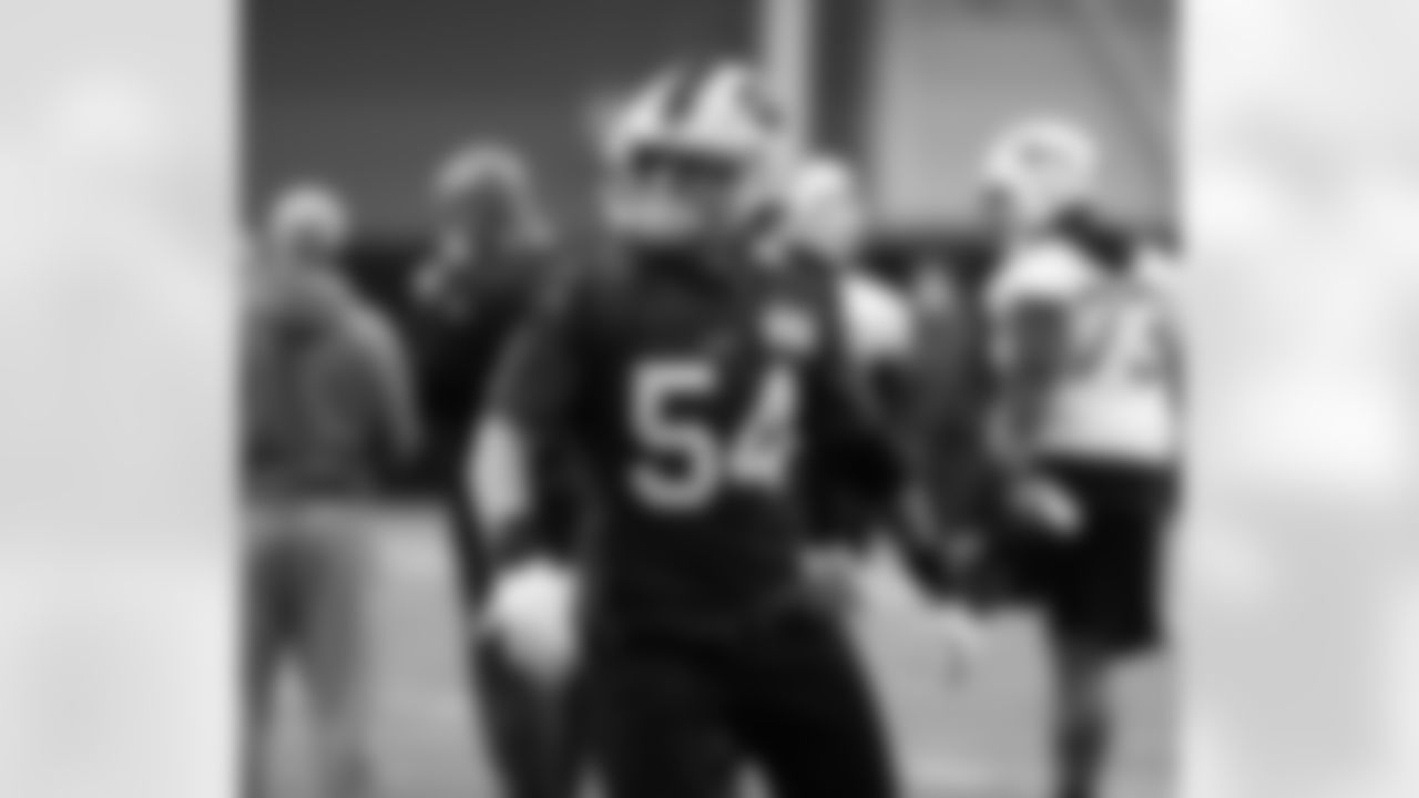 A.J. Klein (54). Buffalo Bills AFC Championship practice - Wednesday, January 20, 2021. Photo by Bill Wippert