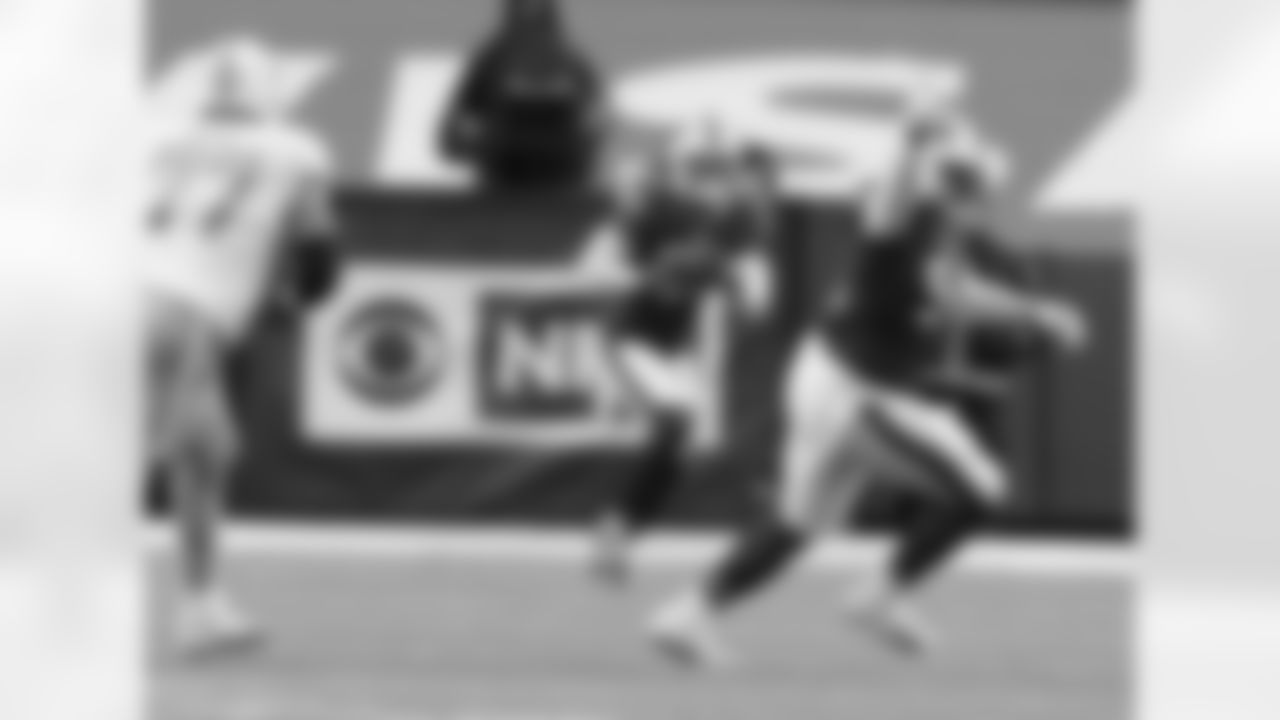 Dean Marlowe (31) gets an interception off a deflection. Buffalo Bills vs Miami Dolphins at Bills Stadium on January 3, 2021.
Photo by Craig Melvin