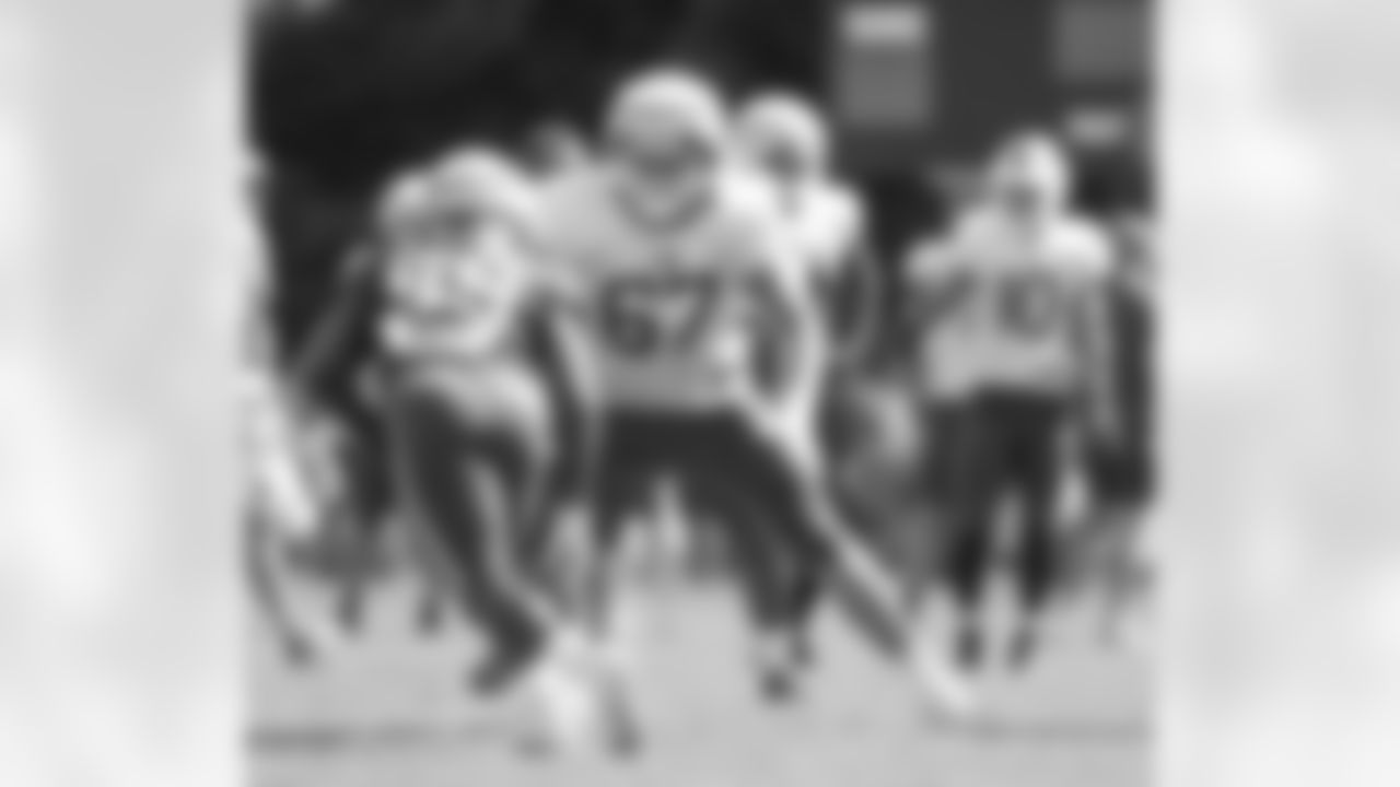 Luke Tenuta (67). Day 15 of Buffalo Bills Training Camp at St. John Fisher, August 11, 2022. Photo by Bill Wippert