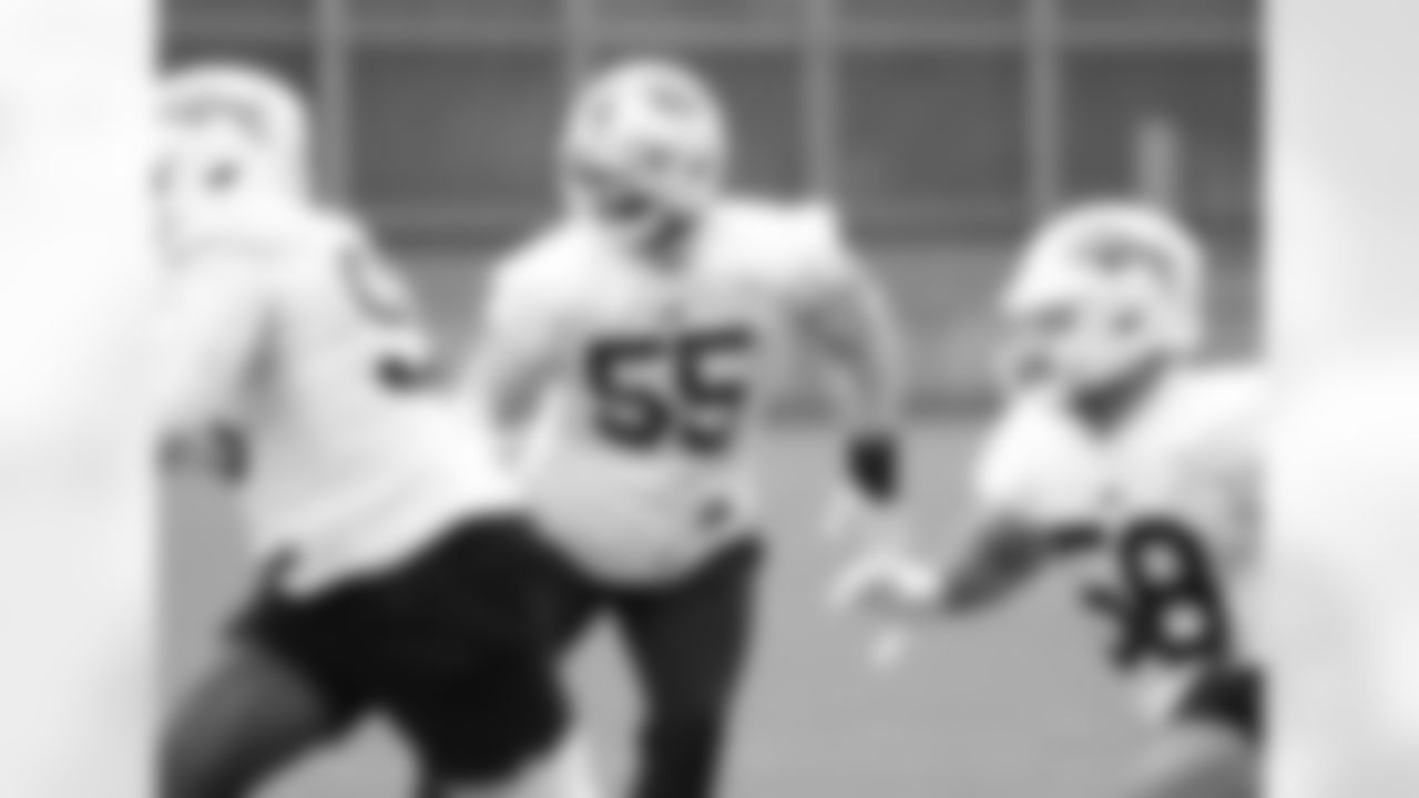 Boogie Basham (55). Buffalo Bills Week 3 practice, September 22, 2022 at One Bills Drive.