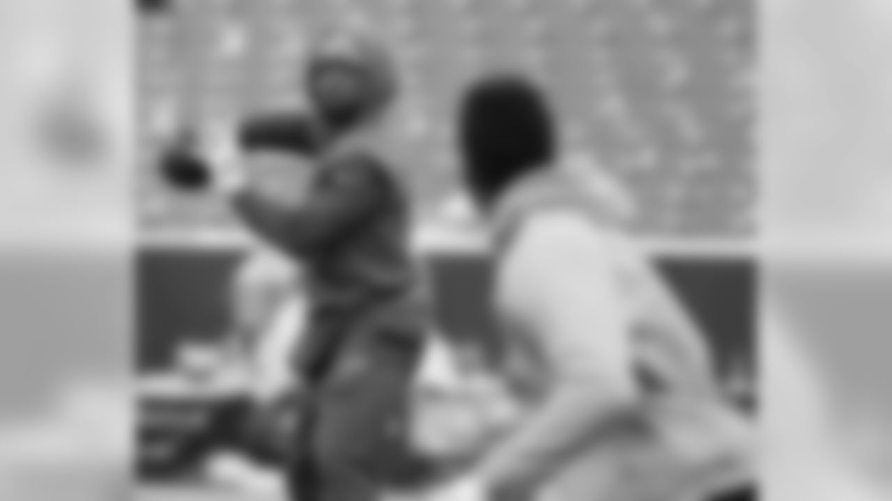 Tyrod Taylor #5, QB, and Zay Jones #11, WR