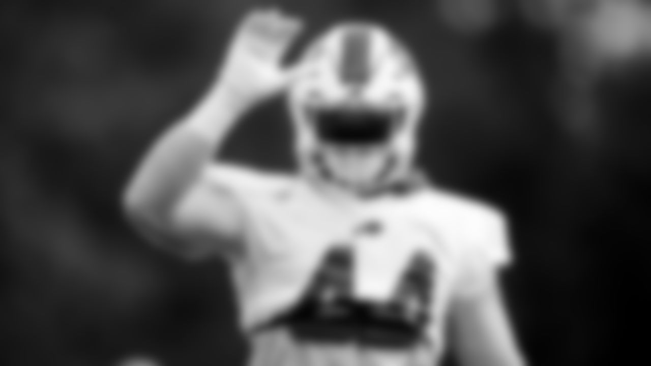 Tyler Matakevich (44). Buffalo Bills Week 3 practice, September 23, 2021. Photo by Ben Green